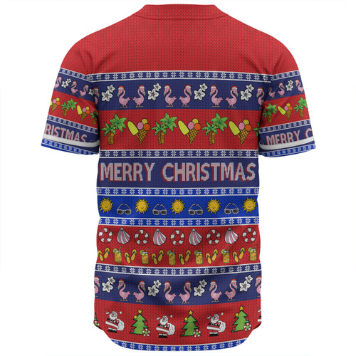 Australia Christmas Custom Baseball Shirt - Personalised Blue Summer Vibes Chrissie Present Baseball Shirt Australia Christmas Custom Baseball Shirt - Personalised Blue Summer Vibes Chrissie Present Baseball Shirt