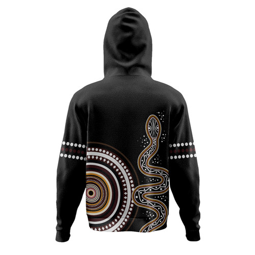 Australia Rainbow Serpent Aboriginal Custom Hoodie - Dreamtime Mother of Life Black Hoodie Australia Rainbow Serpent Aboriginal Custom Hoodie - Dreamtime Mother of Life Black Hoodie