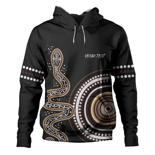 Australia Rainbow Serpent Aboriginal Custom Hoodie - Dreamtime Mother of Life Black Hoodie Australia Rainbow Serpent Aboriginal Custom Hoodie - Dreamtime Mother of Life Black Hoodie