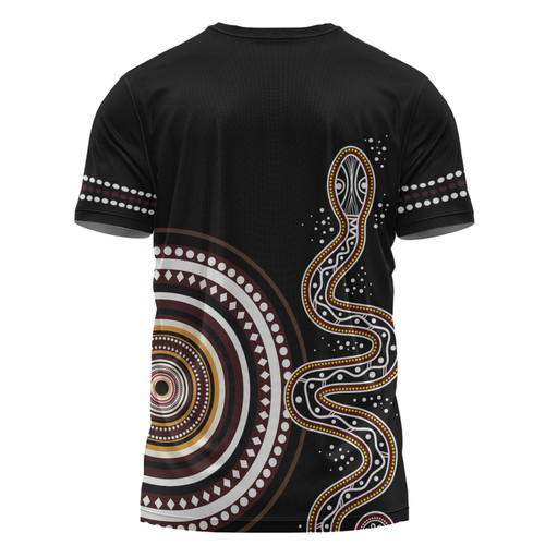 Australia Rainbow Serpent Aboriginal Custom T-shirt - Dreamtime Mother of Life Black T-shirt Australia Rainbow Serpent Aboriginal Custom T-shirt - Dreamtime Mother of Life Black T-shirt