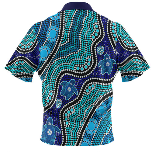 Australia Turtles Aboriginal Custom Hawaiian Shirt - Dreamtime River And Turtles Dot Art Painting Hawaiian Shirt Australia Turtles Aboriginal Custom Hawaiian Shirt - Dreamtime River And Turtles Dot Art Painting Hawaiian Shirt