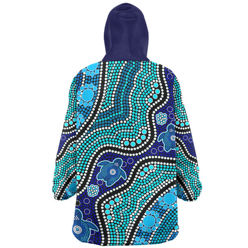Australia Turtles Aboriginal Custom Snug Hoodie - Dreamtime River And Turtles Dot Art Painting Snug Hoodie Australia Turtles Aboriginal Custom Snug Hoodie - Dreamtime River And Turtles Dot Art Painting Snug Hoodie