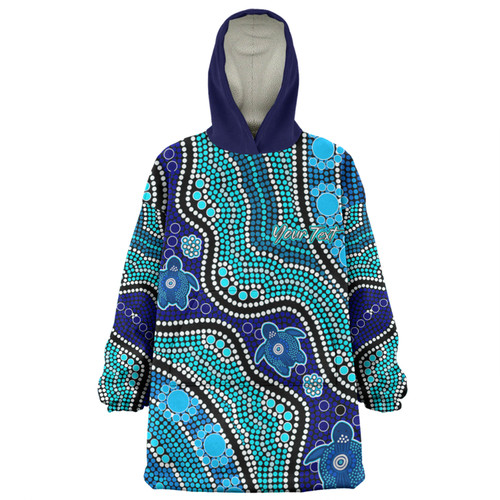 Australia Turtles Aboriginal Custom Snug Hoodie - Dreamtime River And Turtles Dot Art Painting Snug Hoodie Australia Turtles Aboriginal Custom Snug Hoodie - Dreamtime River And Turtles Dot Art Painting Snug Hoodie