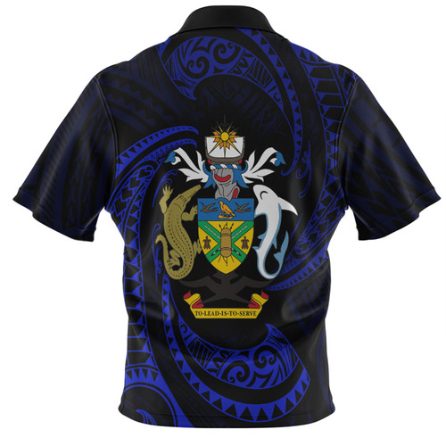 Australia South Sea Islanders Hawaiian Shirt - Solomon Islands Blue Tribal Wave Pattern Hawaiian Shirt Australia South Sea Islanders Hawaiian Shirt - Solomon Islands Blue Tribal Wave Pattern Hawaiian Shirt