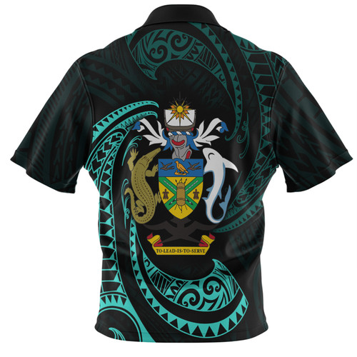 Australia South Sea Islanders Hawaiian Shirt - Solomon Islands Turquoise Tribal Wave Pattern Hawaiian Shirt Australia South Sea Islanders Hawaiian Shirt - Solomon Islands Turquoise Tribal Wave Pattern Hawaiian Shirt