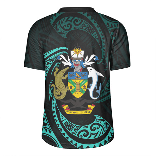 Australia South Sea Islanders Rugby Jersey - Solomon Islands Turquoise Tribal Wave Pattern Rugby Jersey Australia South Sea Islanders Rugby Jersey - Solomon Islands Turquoise Tribal Wave Pattern Rugby Jersey