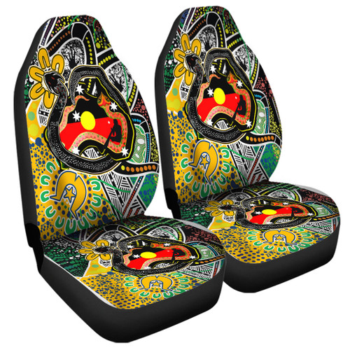 Australia Rainbow Serpent Aboriginal Car Seat Cover - Dreamtime Rainbow Serpent Creates Australia Car Seat Cover Australia Rainbow Serpent Aboriginal Car Seat Cover - Dreamtime Rainbow Serpent Creates Australia Car Seat Cover