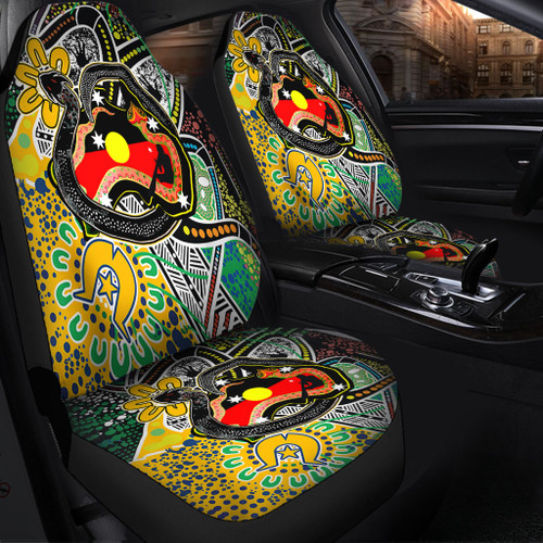 Australia Rainbow Serpent Aboriginal Car Seat Cover - Dreamtime Rainbow Serpent Creates Australia Car Seat Cover Australia Rainbow Serpent Aboriginal Car Seat Cover - Dreamtime Rainbow Serpent Creates Australia Car Seat Cover