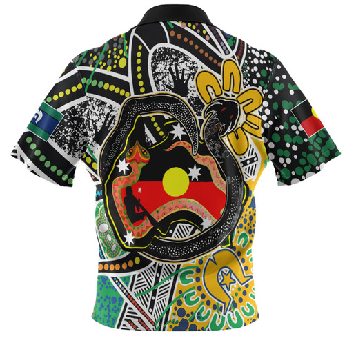 Australia Rainbow Serpent Aboriginal Hawaiian Shirt - Dreamtime Rainbow Serpent Creates Australia Hawaiian Shirt Australia Rainbow Serpent Aboriginal Hawaiian Shirt - Dreamtime Rainbow Serpent Creates Australia Hawaiian Shirt