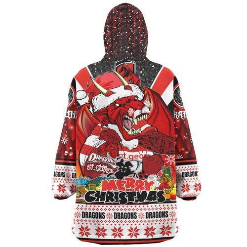 St. George Illawarra Dragons Christmas Custom Snug Hoodie - Dragons Santa Aussie Big Things Snug Hoodie St. George Illawarra Dragons Christmas Custom Snug Hoodie - Dragons Santa Aussie Big Things Snug Hoodie