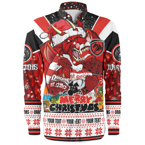 St. George Illawarra Dragons Christmas Custom Long Sleeve Shirt - Dragons Santa Aussie Big Things Long Sleeve Shirt St. George Illawarra Dragons Christmas Custom Long Sleeve Shirt - Dragons Santa Aussie Big Things Long Sleeve Shirt