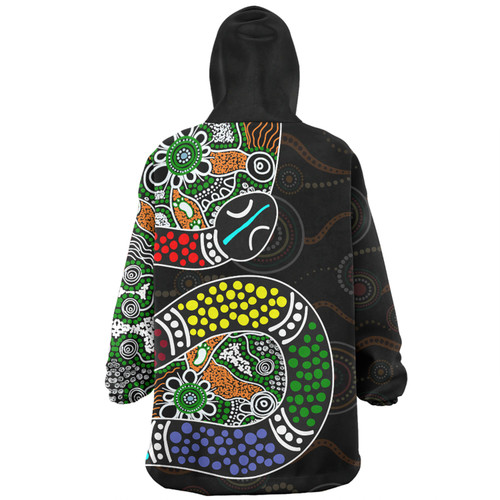 Australia Rainbow Serpent Aboriginal Snug Hoodie - Dreamtime Rainbow Serpent Contemporary Style Snug Hoodie Australia Rainbow Serpent Aboriginal Snug Hoodie - Dreamtime Rainbow Serpent Contemporary Style Snug Hoodie