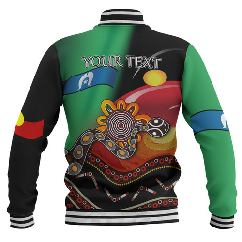 Australia Aboriginal Custom Baseball Jacket - The Rainbow Serpent Dreamtime Give Shape To The Earth Baseball Jacket Australia Aboriginal Custom Baseball Jacket - The Rainbow Serpent Dreamtime Give Shape To The Earth Baseball Jacket