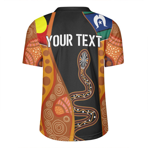 Australia Aboriginal Custom Rugby Jersey - Indigenous Rainbow Serpent Inspired Rugby Jersey Australia Aboriginal Custom Rugby Jersey - Indigenous Rainbow Serpent Inspired Rugby Jersey