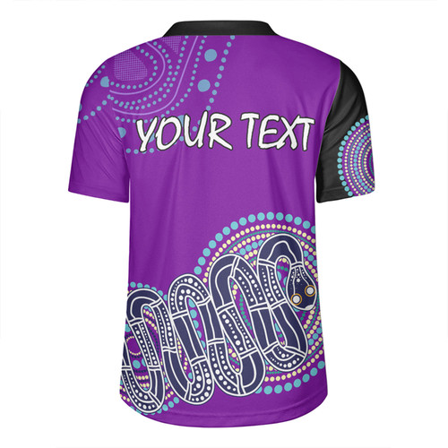 Australia Aboriginal Custom Rugby Jersey - Purple Rainbow Serpent Dreaming Inspired Rugby Jersey Australia Aboriginal Custom Rugby Jersey - Purple Rainbow Serpent Dreaming Inspired Rugby Jersey