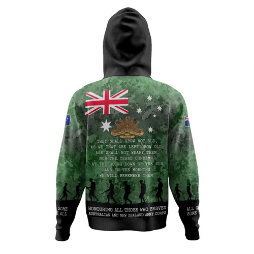 Australia Anzac Day Hoodie - Australia and New Zealand Warriors All gave some Some Gave All Green Hoodie Australia Anzac Day Hoodie - Australia and New Zealand Warriors All gave some Some Gave All Green Hoodie