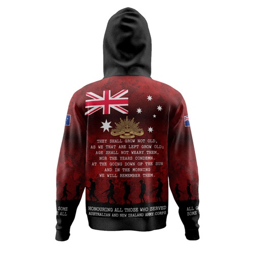 Australia Anzac Day Hoodie - Australia and New Zealand Warriors All gave some Some Gave All Red Hoodie Australia Anzac Day Hoodie - Australia and New Zealand Warriors All gave some Some Gave All Red Hoodie