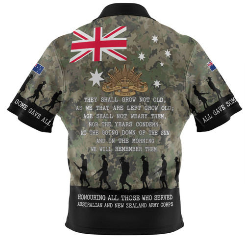 Australia Anzac Day Polo Shirt - Australia and New Zealand Warriors All gave some Some Gave All Polo Shirt Australia Anzac Day Polo Shirt - Australia and New Zealand Warriors All gave some Some Gave All Polo Shirt
