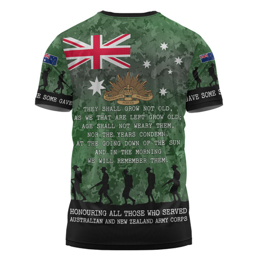 Australia Anzac Day T-shirt - Australia and New Zealand Warriors All gave some Some Gave All Green T-shirt Australia Anzac Day T-shirt - Australia and New Zealand Warriors All gave some Some Gave All Green T-shirt