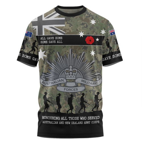 Australia Anzac Day T-shirt - Australia and New Zealand Warriors All gave some Some Gave All T-shirt