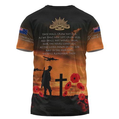 New Zealand Warriors Anzac Day T-shirt - New Zealand Warriors Remember Orange T-shirt New Zealand Warriors Anzac Day T-shirt - New Zealand Warriors Remember Orange T-shirt