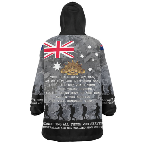 Australia Anzac Day Snug Hoodie - Australia and New Zealand Warriors All gave some Some Gave All Black Snug Hoodie Australia Anzac Day Snug Hoodie - Australia and New Zealand Warriors All gave some Some Gave All Black Snug Hoodie