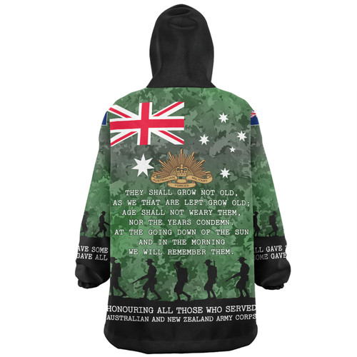 Australia Anzac Day Snug Hoodie - Australia and New Zealand Warriors All gave some Some Gave All Green Snug Hoodie Australia Anzac Day Snug Hoodie - Australia and New Zealand Warriors All gave some Some Gave All Green Snug Hoodie