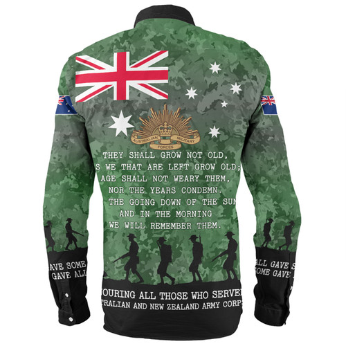 Australia Anzac Day Long Sleeve Shirt - Australia and New Zealand Warriors All gave some Some Gave All Green Long Sleeve Shirt Australia Anzac Day Long Sleeve Shirt - Australia and New Zealand Warriors All gave some Some Gave All Green Long Sleeve Shirt