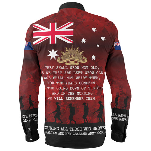 Australia Anzac Day Long Sleeve Shirt - Australia and New Zealand Warriors All gave some Some Gave All Red Long Sleeve Shirt Australia Anzac Day Long Sleeve Shirt - Australia and New Zealand Warriors All gave some Some Gave All Red Long Sleeve Shirt