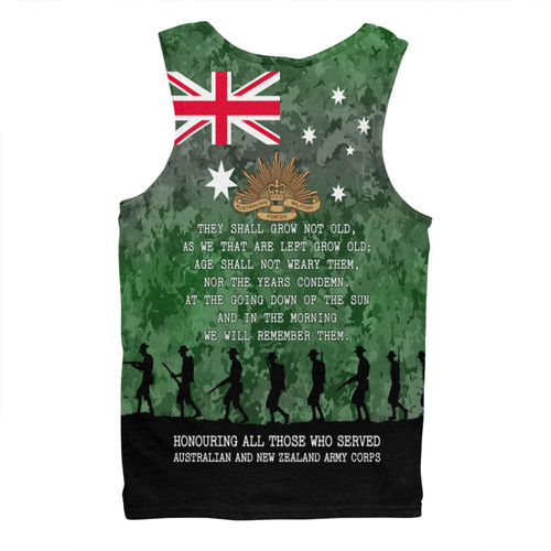 Australia Anzac Day Men Singlet - Australia and New Zealand Warriors All gave some Some Gave All Green Men Singlet Australia Anzac Day Men Singlet - Australia and New Zealand Warriors All gave some Some Gave All Green Men Singlet