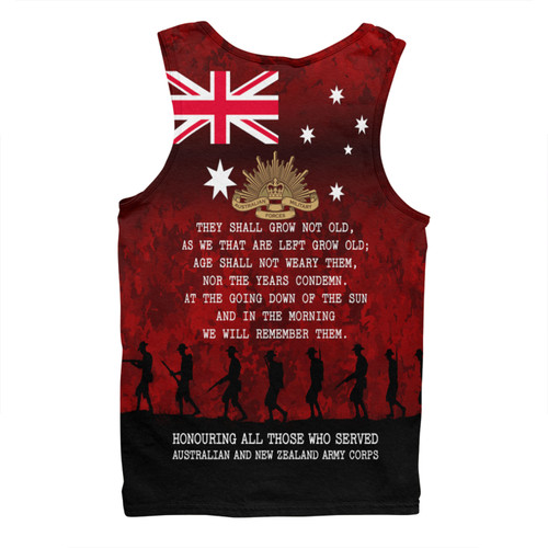 Australia Anzac Day Men Singlet - Australia and New Zealand Warriors All gave some Some Gave All Red Men Singlet Australia Anzac Day Men Singlet - Australia and New Zealand Warriors All gave some Some Gave All Red Men Singlet