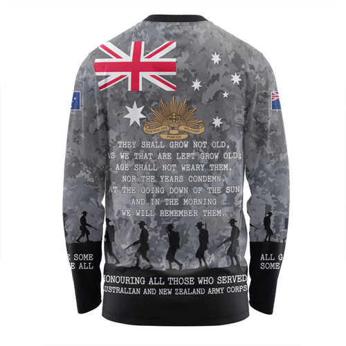 Australia Anzac Day Long Sleeve T-shirt - Australia and New Zealand Warriors All gave some Some Gave All Black Long Sleeve T-shirt Australia Anzac Day Long Sleeve T-shirt - Australia and New Zealand Warriors All gave some Some Gave All Black Long Sleeve T-shirt