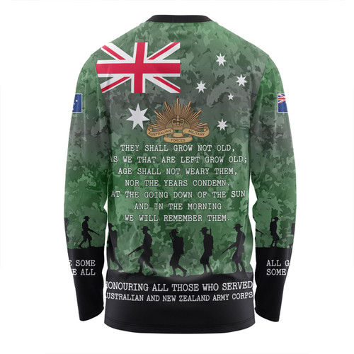 Australia Anzac Day Long Sleeve T-shirt - Australia and New Zealand Warriors All gave some Some Gave All Green Long Sleeve T-shirt Australia Anzac Day Long Sleeve T-shirt - Australia and New Zealand Warriors All gave some Some Gave All Green Long Sleeve T-shirt