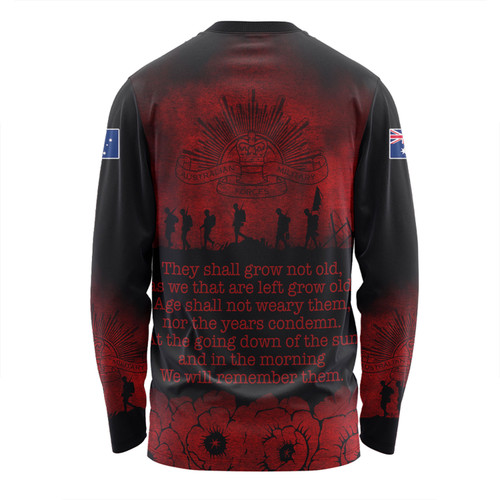 Australia Anzac Day Long Sleeve T-shirt - Their Names Liveth Forevermore Long Sleeve T-shirt Australia Anzac Day Long Sleeve T-shirt - Their Names Liveth Forevermore Long Sleeve T-shirt