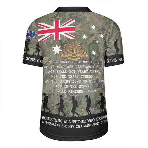Australia Anzac Day Rugby Jersey - Australia and New Zealand Warriors All gave some Some Gave All Rugby Jersey