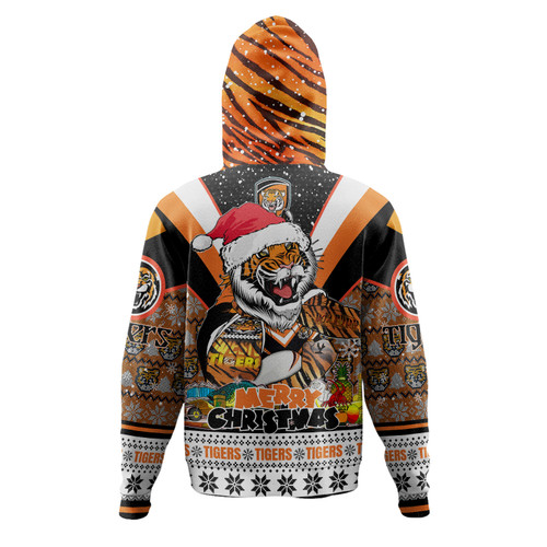 Wests Tigers Christmas Custom Hoodie - Tigers Santa Aussie Big Things Hoodie Wests Tigers Christmas Custom Hoodie - Tigers Santa Aussie Big Things Hoodie