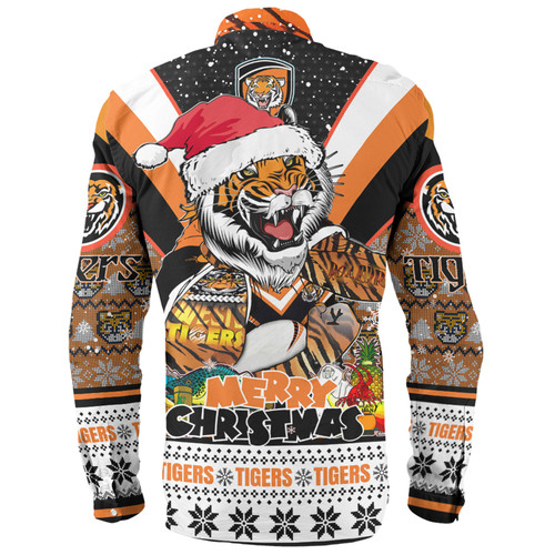 Wests Tigers Christmas Custom Long Sleeve Shirt - Tigers Santa Aussie Big Things Long Sleeve Shirt Wests Tigers Christmas Custom Long Sleeve Shirt - Tigers Santa Aussie Big Things Long Sleeve Shirt