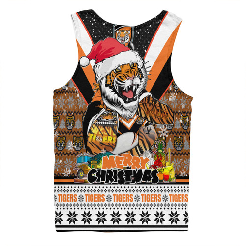 Wests Tigers Christmas Custom Men Singlet - Tigers Santa Aussie Big Things Men Singlet Wests Tigers Christmas Custom Men Singlet - Tigers Santa Aussie Big Things Men Singlet