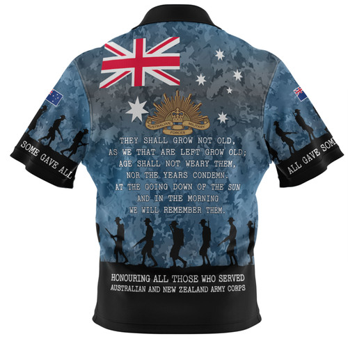 Australia Anzac Day Hawaiian Shirt - Australia and New Zealand Warriors All gave some Some Gave All Blue Hawaiian Shirt Australia Anzac Day Hawaiian Shirt - Australia and New Zealand Warriors All gave some Some Gave All Blue Hawaiian Shirt