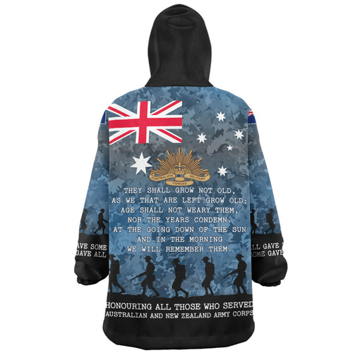 Australia Anzac Day Snug Hoodie - Australia and New Zealand Warriors All gave some Some Gave All Blue Snug Hoodie Australia Anzac Day Snug Hoodie - Australia and New Zealand Warriors All gave some Some Gave All Blue Snug Hoodie