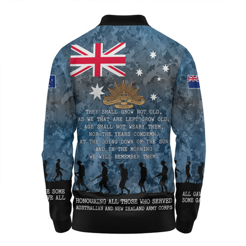 Australia Anzac Day Long Sleeve Polo Shirt - Australia and New Zealand Warriors All gave some Some Gave All Blue Long Sleeve Polo Shirt Australia Anzac Day Long Sleeve Polo Shirt - Australia and New Zealand Warriors All gave some Some Gave All Blue Long Sleeve Polo Shirt