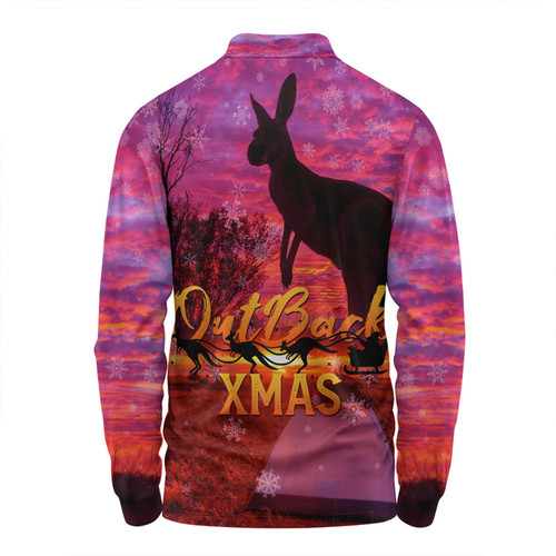 Australia Christmas Kangaroo Camping Long Sleeve Polo Shirt - Aussie Outback Merry Christmas Long Sleeve Polo Shirt Australia Christmas Kangaroo Camping Long Sleeve Polo Shirt - Aussie Outback Merry Christmas Long Sleeve Polo Shirt