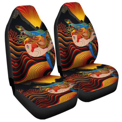 Australia Aboriginal Car Seat Cover - Rainbow Serpent In Aboriginal Dreaming Art Inspired Car Seat Cover Australia Aboriginal Car Seat Cover - Rainbow Serpent In Aboriginal Dreaming Art Inspired Car Seat Cover