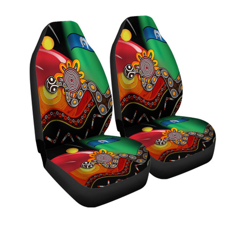 Australia Aboriginal Car Seat Cover - The Rainbow Serpent Dreamtime Give Shape To The Earth Car Seat Cover Australia Aboriginal Car Seat Cover - The Rainbow Serpent Dreamtime Give Shape To The Earth Car Seat Cover