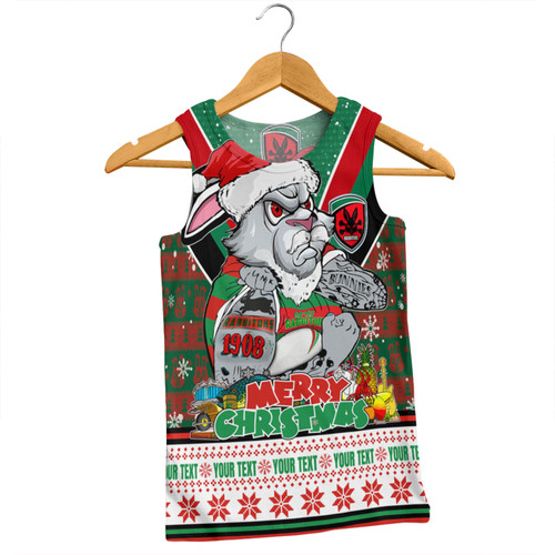 South Sydney Rabbitohs Custom Men Singlet - South Sydney Rabbitohs Santa Aussie Big Things Men Singlet South Sydney Rabbitohs Custom Men Singlet - South Sydney Rabbitohs Santa Aussie Big Things Men Singlet