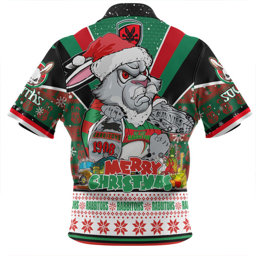 South Sydney Rabbitohs Custom Zip Polo Shirt - South Sydney Rabbitohs Santa Aussie Big Things Zip Polo Shirt South Sydney Rabbitohs Custom Zip Polo Shirt - South Sydney Rabbitohs Santa Aussie Big Things Zip Polo Shirt