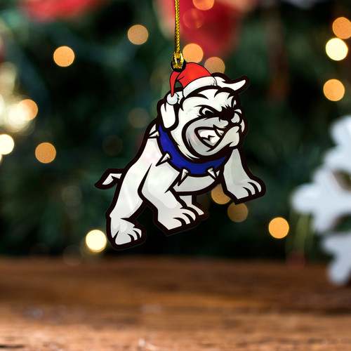 Canterbury-Bankstown Bulldogs Christmas Acrylic And Wooden Ornament - Ugly Xmas Aboriginal Patterns Die Hard Fans