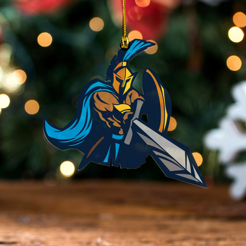 Gold Coast Titans Christmas Acrylic And Wooden Ornament - Ugly Xmas Aboriginal Patterns Die Hard Fans