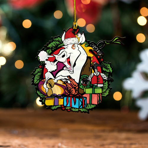 Brisbane Broncos Christmas Acrylic And Wooden Ornament - Merry Christmas Our Beloved Team