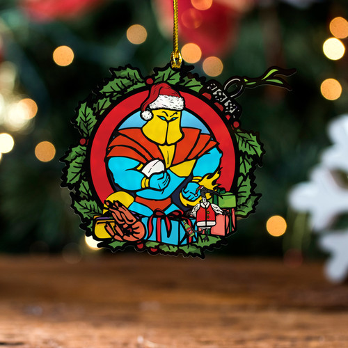 Gold Coast Titans Christmas Acrylic And Wooden Ornament - Merry Christmas Our Beloved Team